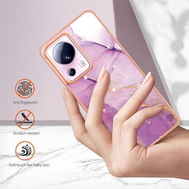 SKALO Xiaomi 13 Lite Marmor TPU-skal - Motiv 1