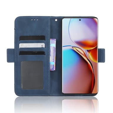 SKALO Motorola Edge 40 Pro 5G 6-FACK Plånboksfodral - Blå