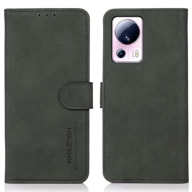 SKALO Xiaomi 13 Lite KHAZNEH Plånboksfodral i PU-Läder - Grön