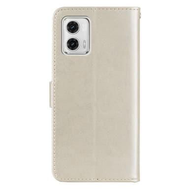 SKALO Motorola Moto G53 5G Mandala Owl Plånboksfodral - Guld