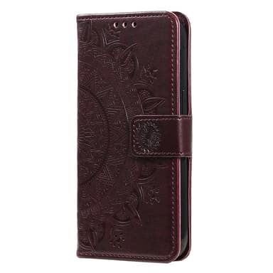 SKALO Xiaomi Redmi 12C 4G Mandala Plånboksfodral - Brun