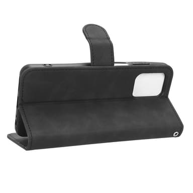 SKALO Motorola Moto G53 5G Matt PU-Läder Plånboksfodral - Svart