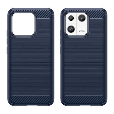 SKALO Xiaomi 13 5G Armor Carbon Stöttåligt TPU-skal - Blå
