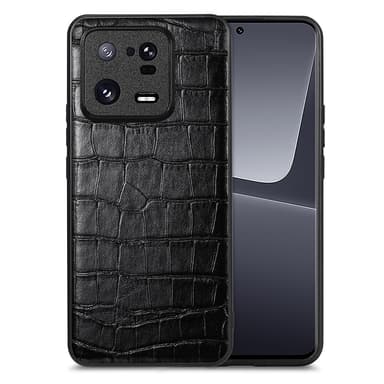 SKALO Xiaomi 13 Pro 5G Krokodil PU-Läder Hybrid Skal - Svart