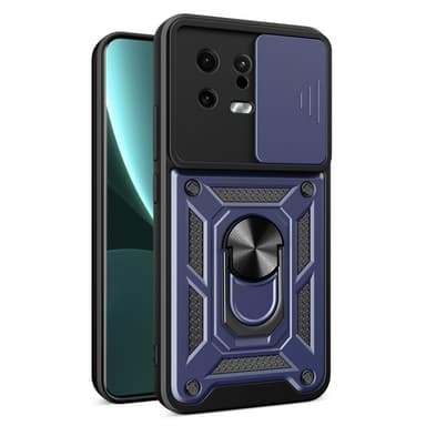 SKALO Xiaomi 13 5G Armor Hybrid Metallring Kameraslider - Blå