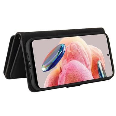 SKALO Xiaomi Redmi Note 12 4G Big Wallet 17-FACK Plånboksfodral - Svart