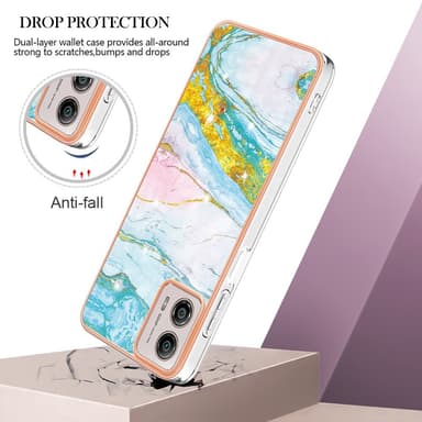 SKALO Motorola Moto G53 5G Marmor TPU-skal - Motiv 1