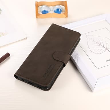 SKALO Xiaomi Redmi 12C 4G KHAZNEH Plånboksfodral i PU-Läder - Brun