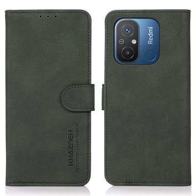 SKALO Xiaomi Redmi 12C 4G KHAZNEH Plånboksfodral i PU-Läder - Grön