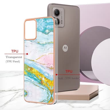 SKALO Motorola Moto G53 5G Marmor TPU-skal - Motiv 1