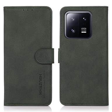 SKALO Xiaomi 13 5G KHAZNEH Plånboksfodral i PU-Läder - Grön