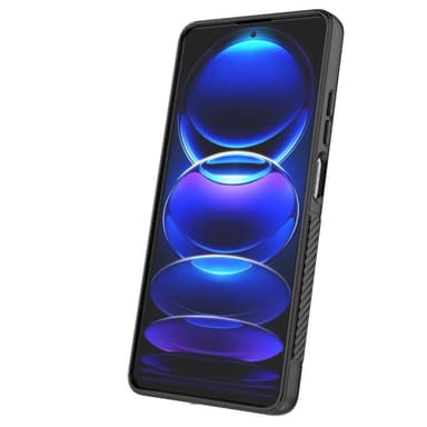 SKALO Xiaomi Redmi Note 12 Pro 5G Twill 2.0 TPU skal med ställ - Svart