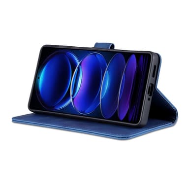 SKALO Xiaomi Redmi Note 12 Pro 5G AZNS Plånboksfodral - Blå