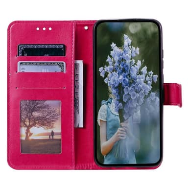 SKALO Xiaomi Redmi 12C 4G Mandala Plånboksfodral - Cerise