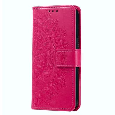 SKALO Xiaomi Redmi 12C 4G Mandala Plånboksfodral - Cerise