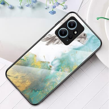 SKALO Xiaomi Redmi Note 12 4G Marmor Härdat Glas TPU-skal - Motiv 3