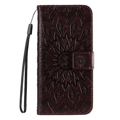 SKALO Motorola Moto G23 4G Mandala Plånboksfodral - Brun