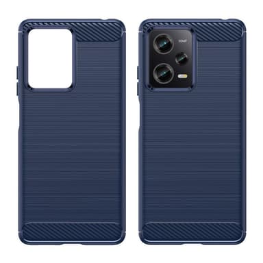 SKALO Xiaomi Redmi Note 12 Pro 5G Armor Carbon Stöttåligt TPU-skal - Blå