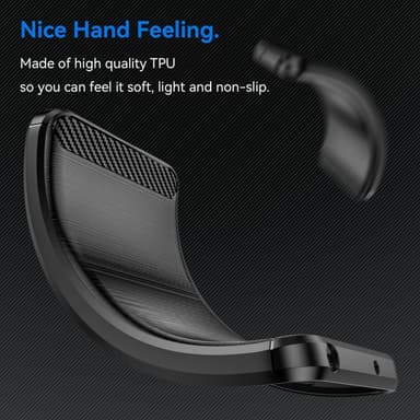 SKALO Xiaomi 13 Pro 5G Armor Carbon Stöttåligt TPU-skal - Svart