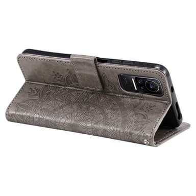 SKALO Xiaomi 13 Lite Mandala Plånboksfodral - Grå
