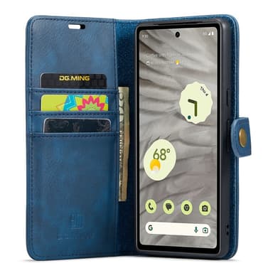 DG MING Google Pixel 7a 2-i-1 Magnet Plånboksfodral - Blå
