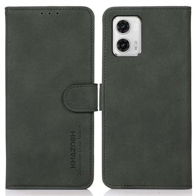 SKALO Motorola Moto G73 5G KHAZNEH Plånboksfodral i PU-Läder - Grön