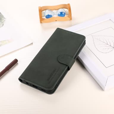 SKALO Xiaomi Redmi 12C 4G KHAZNEH Plånboksfodral i PU-Läder - Grön