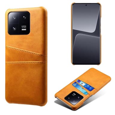 SKALO Xiaomi 13 Pro 5G PU-Läder Korthållare Skal - Ljusbrun