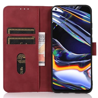 SKALO Xiaomi 13 Lite KHAZNEH Plånboksfodral i PU-Läder - Röd
