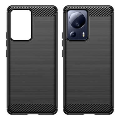 SKALO Xiaomi 13 Lite Armor Carbon Stöttåligt TPU-skal - Svart