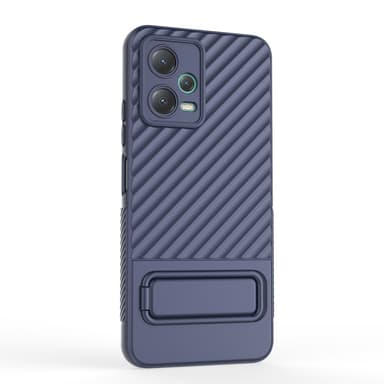 SKALO Xiaomi Redmi Note 12 5G Twill 2.0 TPU skal med ställ - Mörkblå