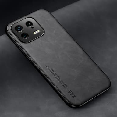 SKALO Xiaomi 13 5G X&E PU-Läder Skal - Mörkgrå