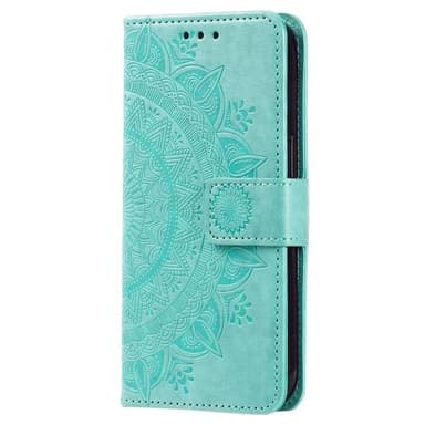 SKALO Xiaomi Redmi Note 12 4G Mandala Plånboksfodral - Turkos