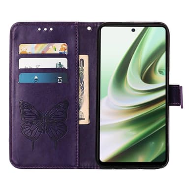 SKALO OnePlus Nord CE 3 Lite 5G Mandala Butterfly Plånboksfodral - Mörklila