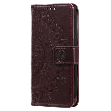 SKALO Xiaomi Redmi Note 12 4G Mandala Plånboksfodral - Brun
