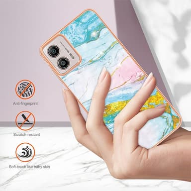 SKALO Motorola Moto G53 5G Marmor TPU-skal - Motiv 1