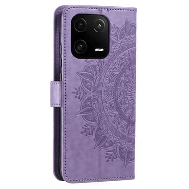 SKALO Xiaomi 13 5G Mandala Plånboksfodral - Lila