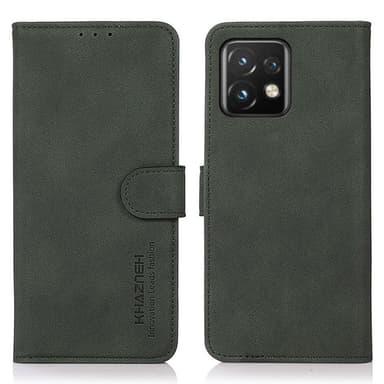 SKALO Motorola Edge 40 Pro 5G KHAZNEH Plånboksfodral i PU-Läder - Grön