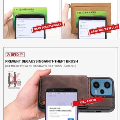 SKALO Xiaomi Redmi Note 12 Pro 5G PU Läder Skal med Plånbok - Brun