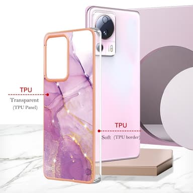 SKALO Xiaomi 13 Lite Marmor TPU-skal - Motiv 1
