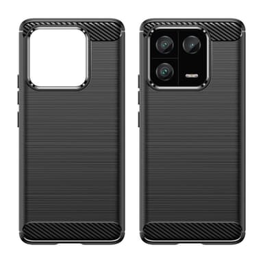 SKALO Xiaomi 13 Pro 5G Armor Carbon Stöttåligt TPU-skal - Svart