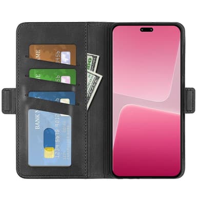 SKALO Xiaomi 13 Lite Premium Plånboksfodral - Svart