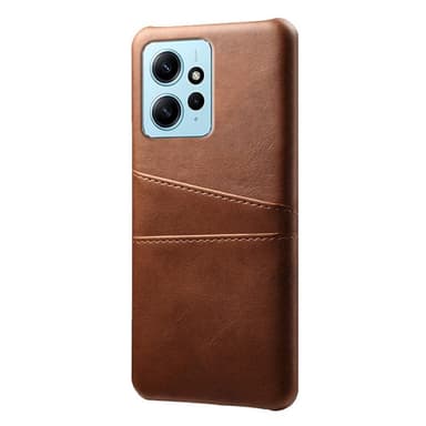 SKALO Xiaomi Redmi Note 12 4G PU-Läder Korthållare Skal - Brun