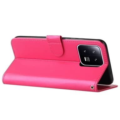 SKALO Xiaomi 13 5G Plånboksfodral i PU-Läder - Cerise