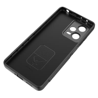 SKALO Xiaomi Redmi Note 12 Pro 5G Twill 2.0 TPU skal med ställ - Svart