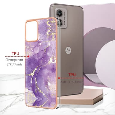 SKALO Motorola Moto G53 5G Marmor TPU-skal - Motiv 2