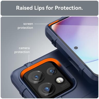 SKALO Motorola Edge 40 Pro 5G Rugged Shield Stöttåligt TPU-skal