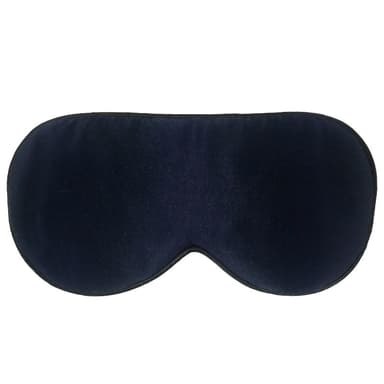 Silk Eye Mask med dubbla remmar Svart