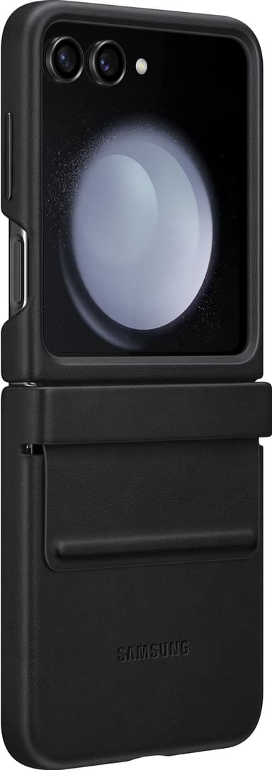 Samsung Galaxy Z Flip 5 Eco läderfodral (svart)