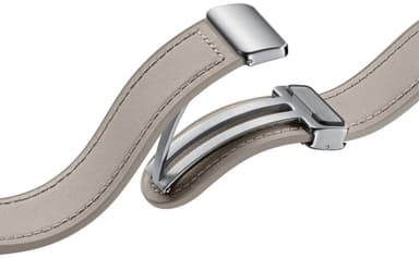 Samsung Galaxy Watch6 Hybrid läderarmband med spänne S/M (grå)